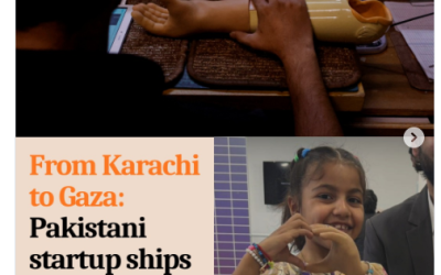 From Karachi to Gaza : Pakistani startup ships prosthetics to child war survivors
